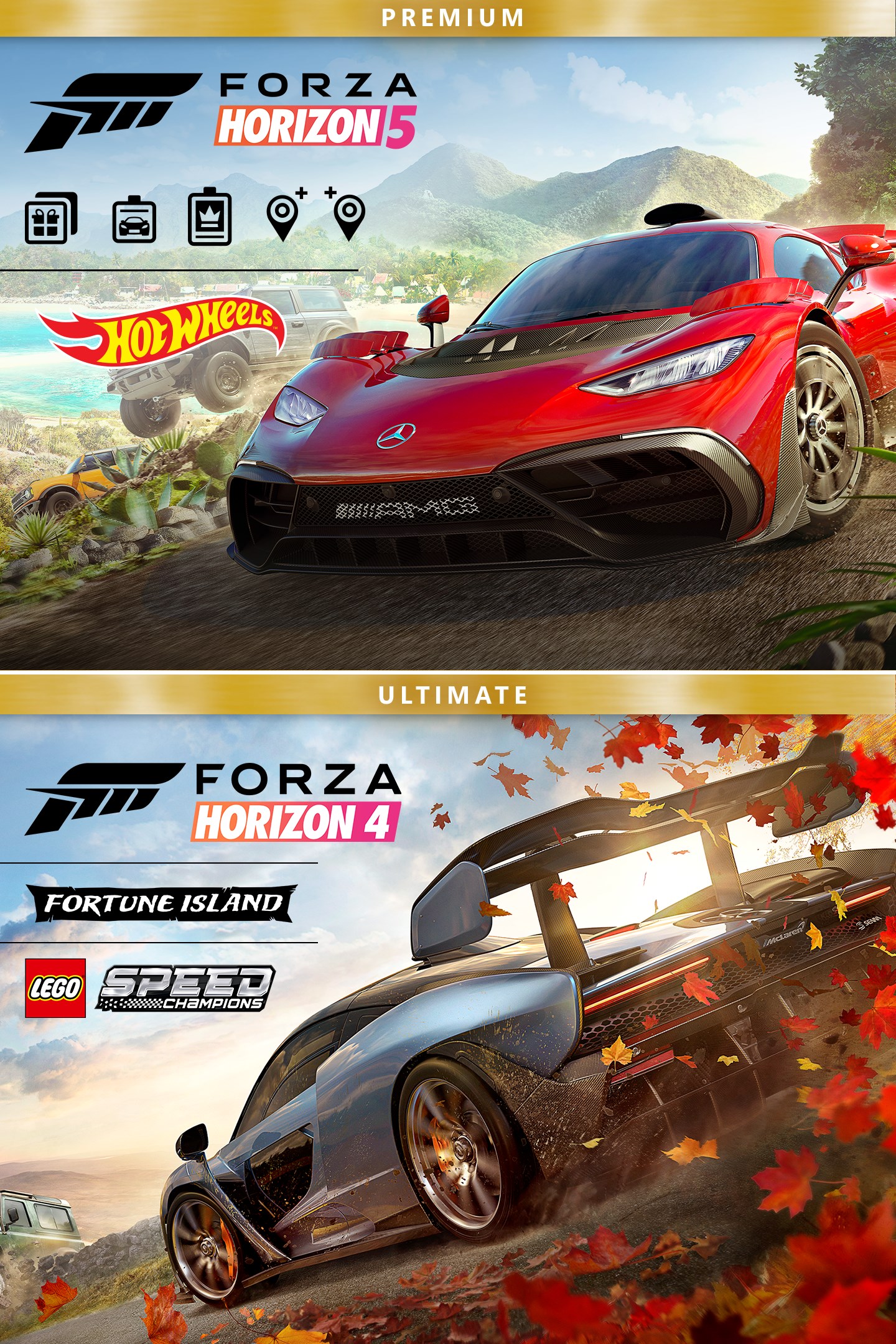 Paquete de ediciones Premium de Forza Horizon 4 y Forza Horizon 5