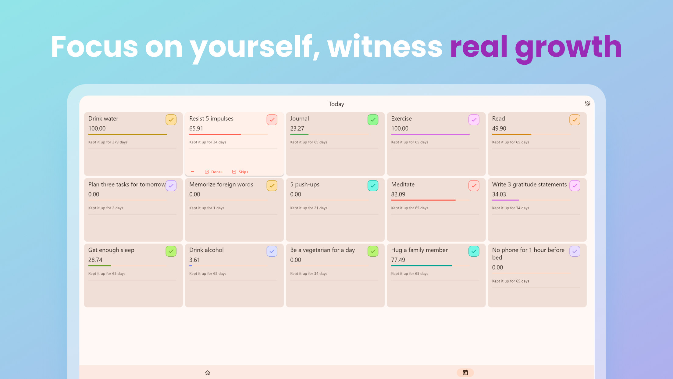 Table Habit screenshot