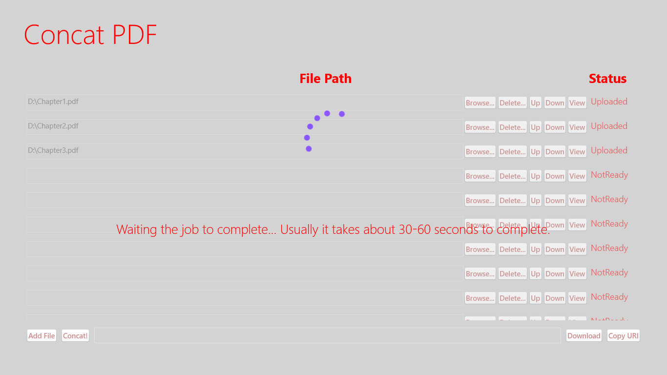 Upload pdf file. Concat для чего. Con cac перевод на русский.