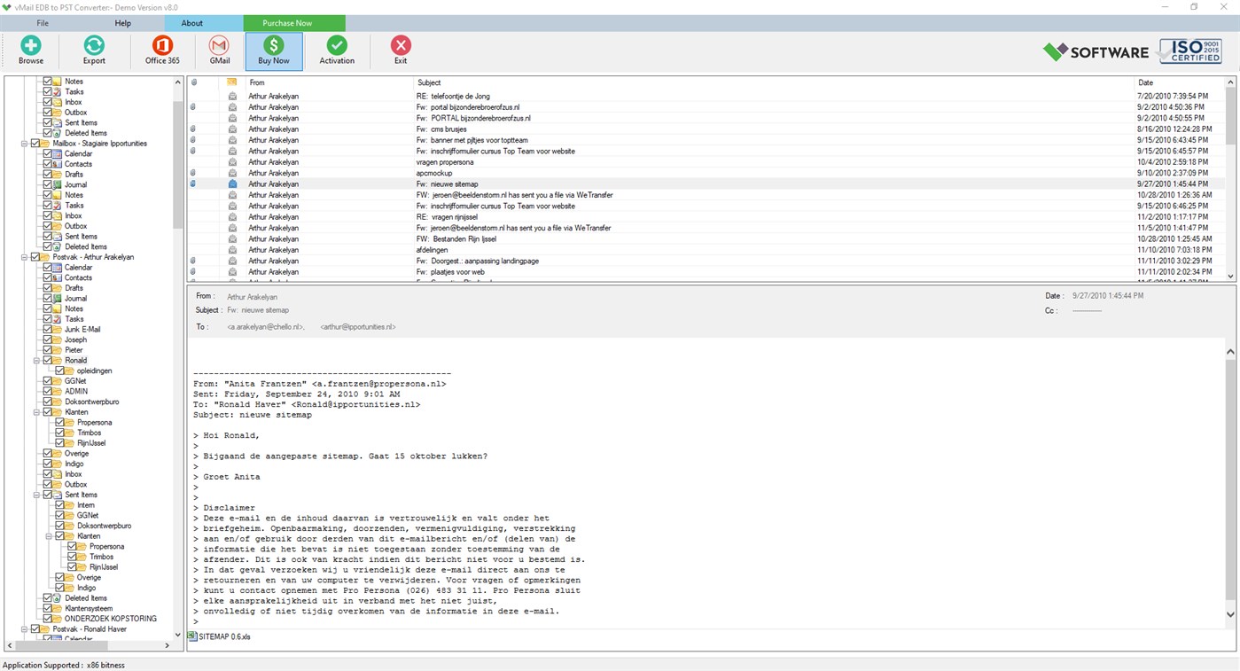 #2. vMail EDB to PST Converter (Windows) Με: Ayush Tech Software