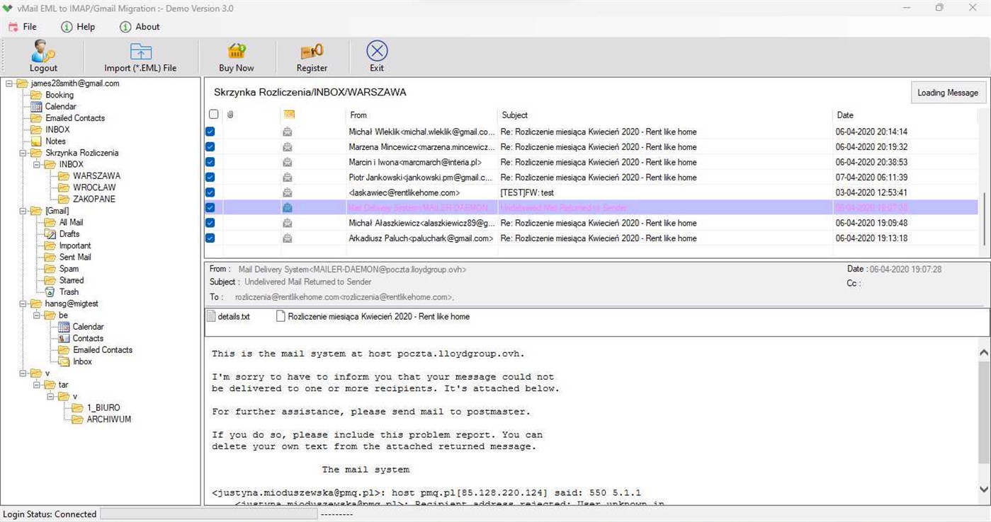 #3. EML to IMAP Migration (Windows) 由: VSOFTWARE