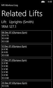 Mr Workout Log screenshot 4