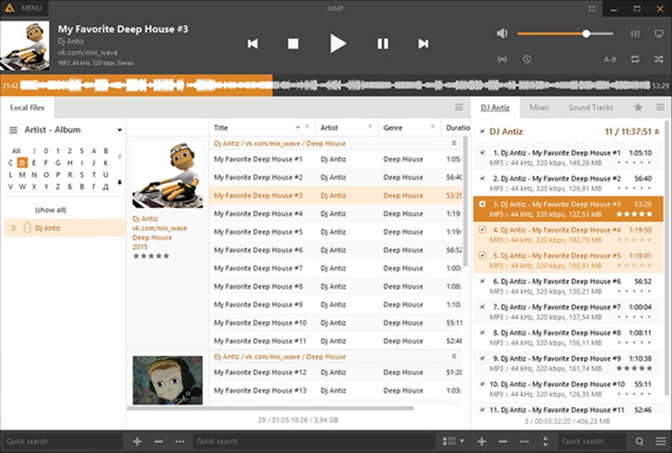 AIMP (Windows) 由: Artem Izmaylov