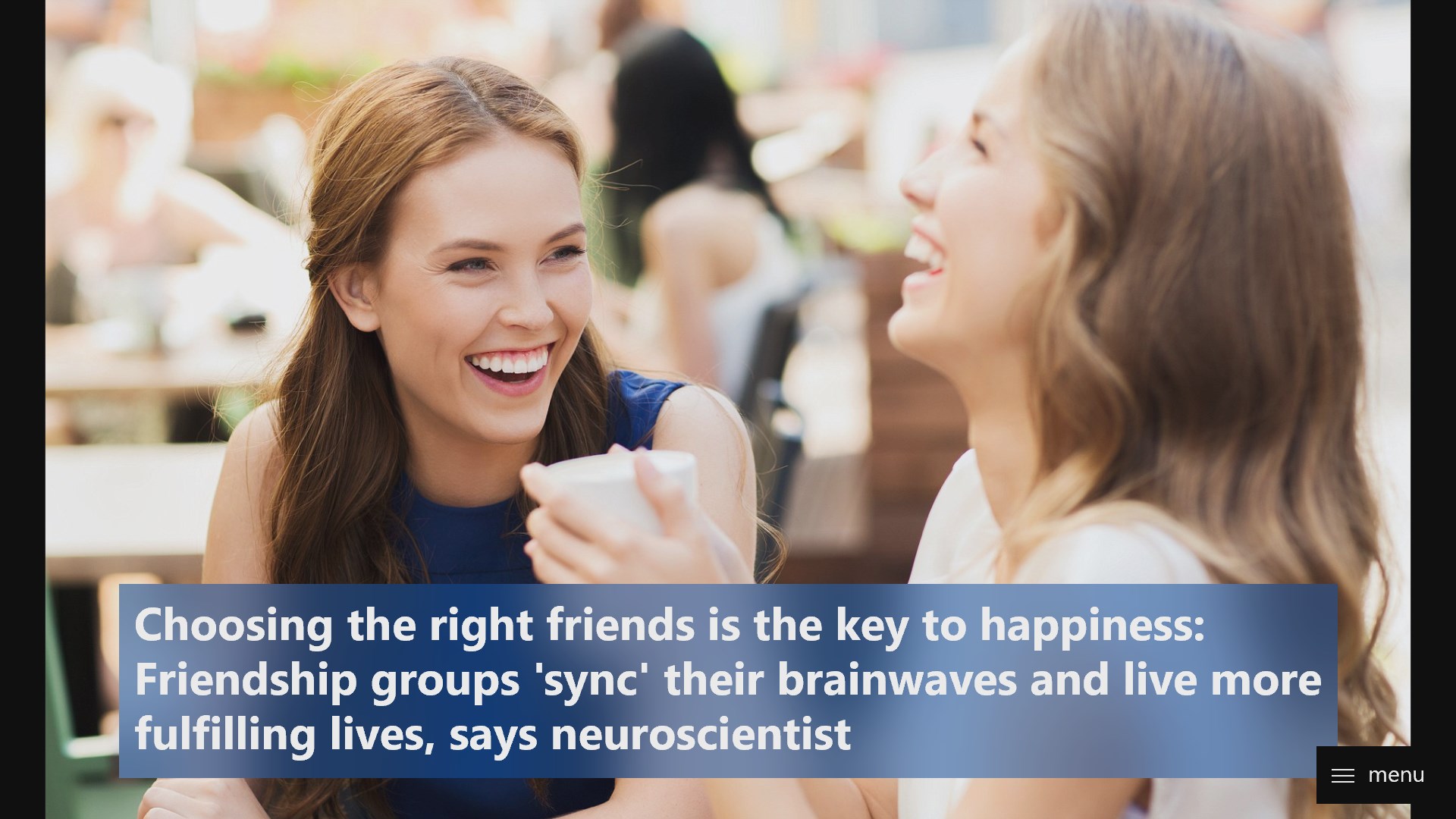 Home article with headline