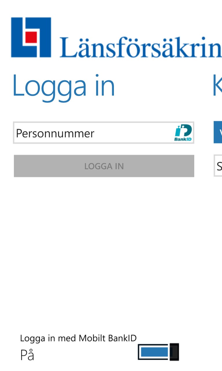 Länsförsäkringar for Windows 10 Mobile