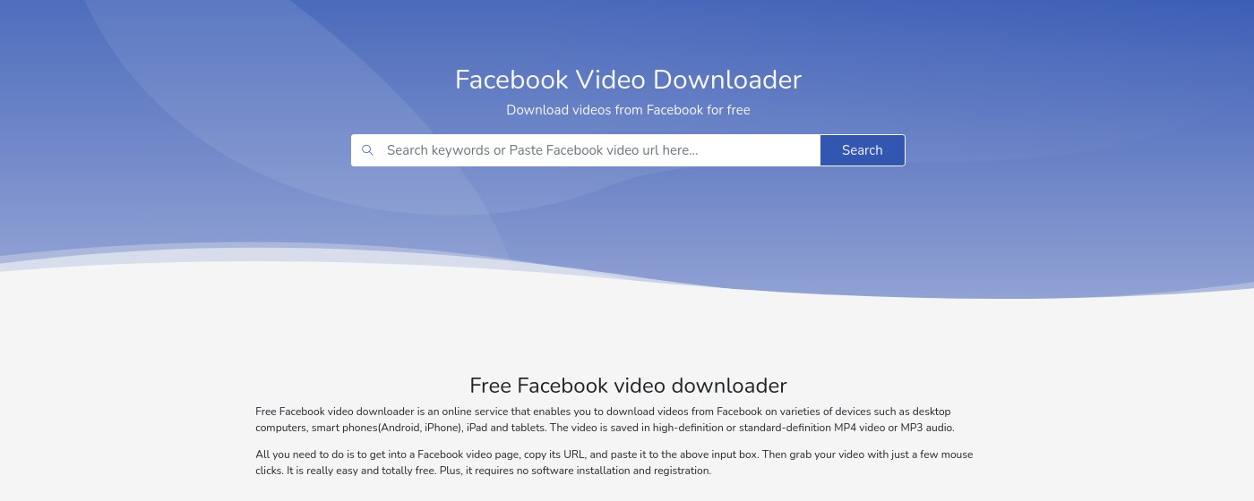 Facebook Video Downloader marquee promo image