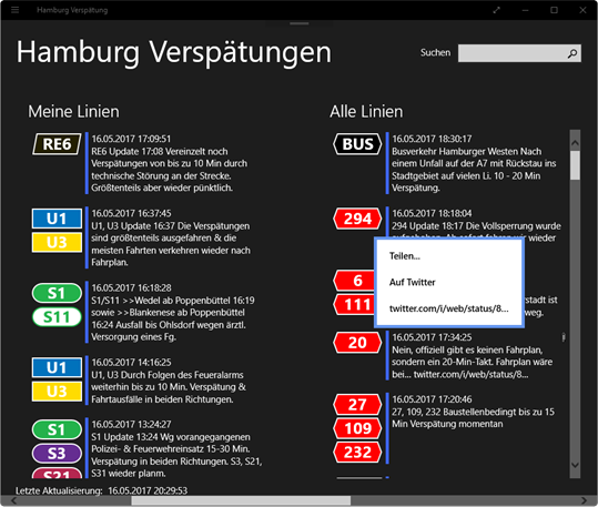 Hamburg Verspätung screenshot 2