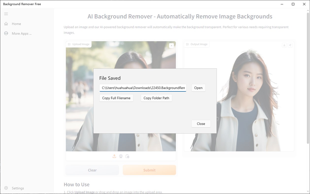 #2. Background Remover Free (Windows) Με: 韵华软件