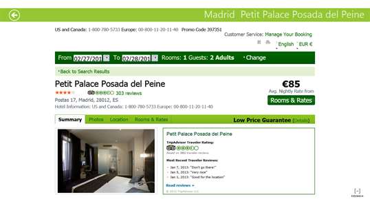 Hotels Madrid screenshot 5