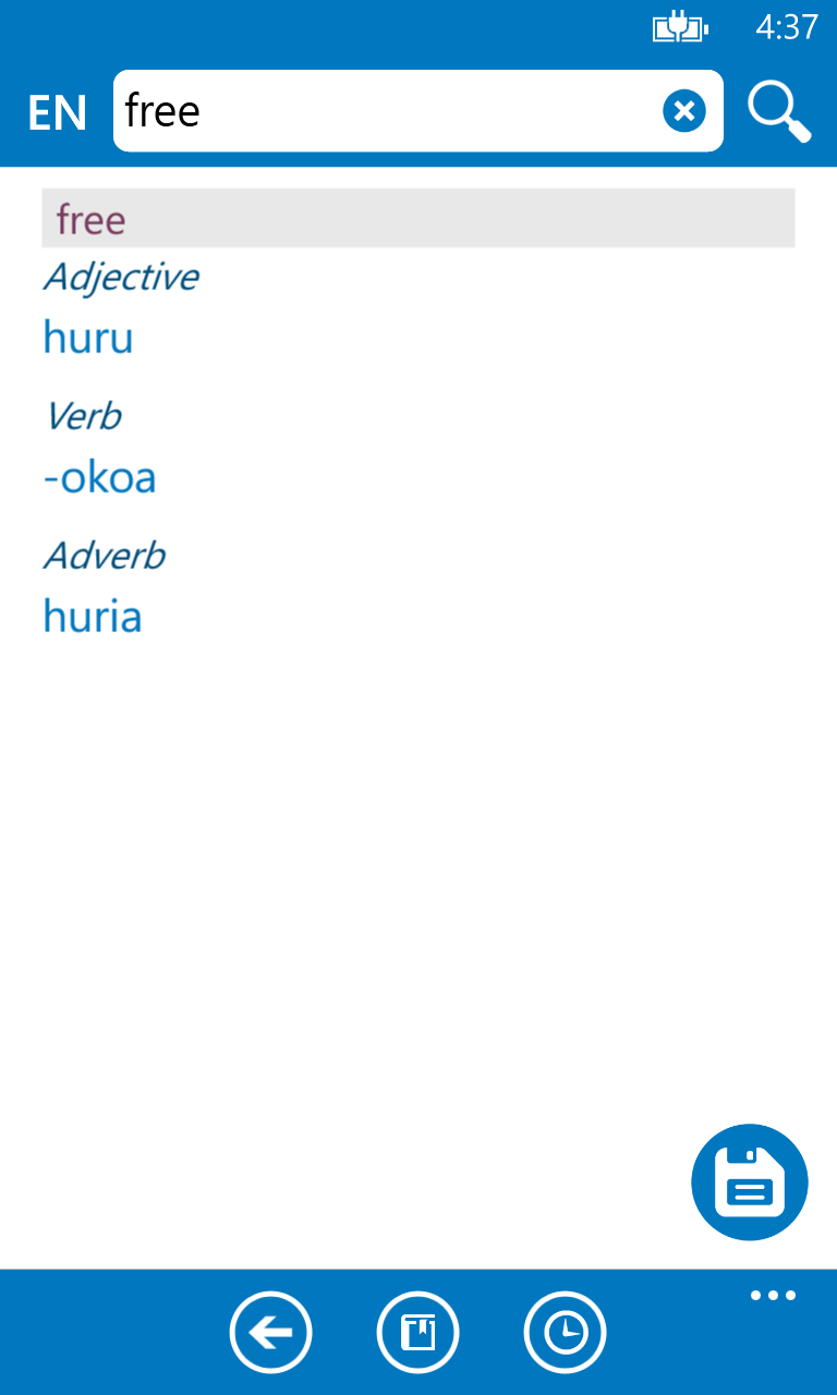 Imágen 2 Swahili English dictionary ProDict Free windows