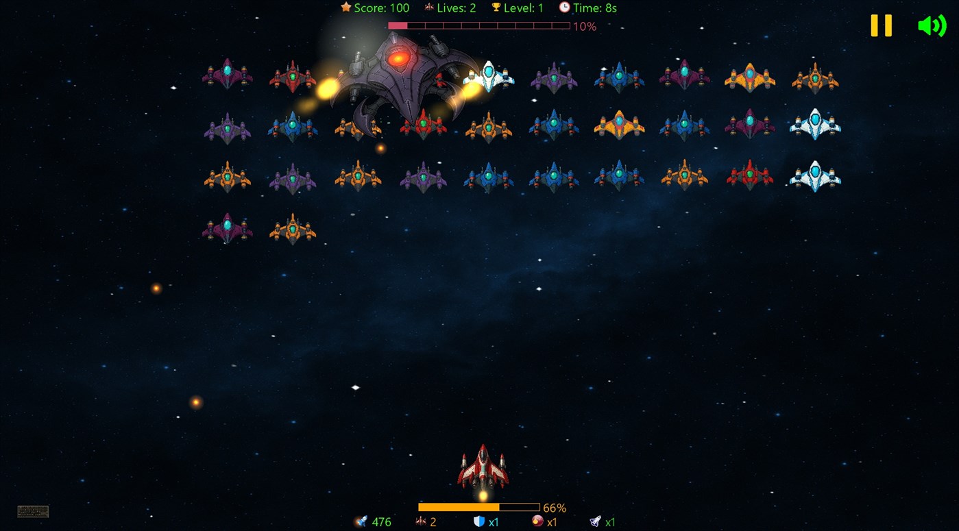 #1. Galactic Force X Ultimate (Windows) 由: AAVV CORP