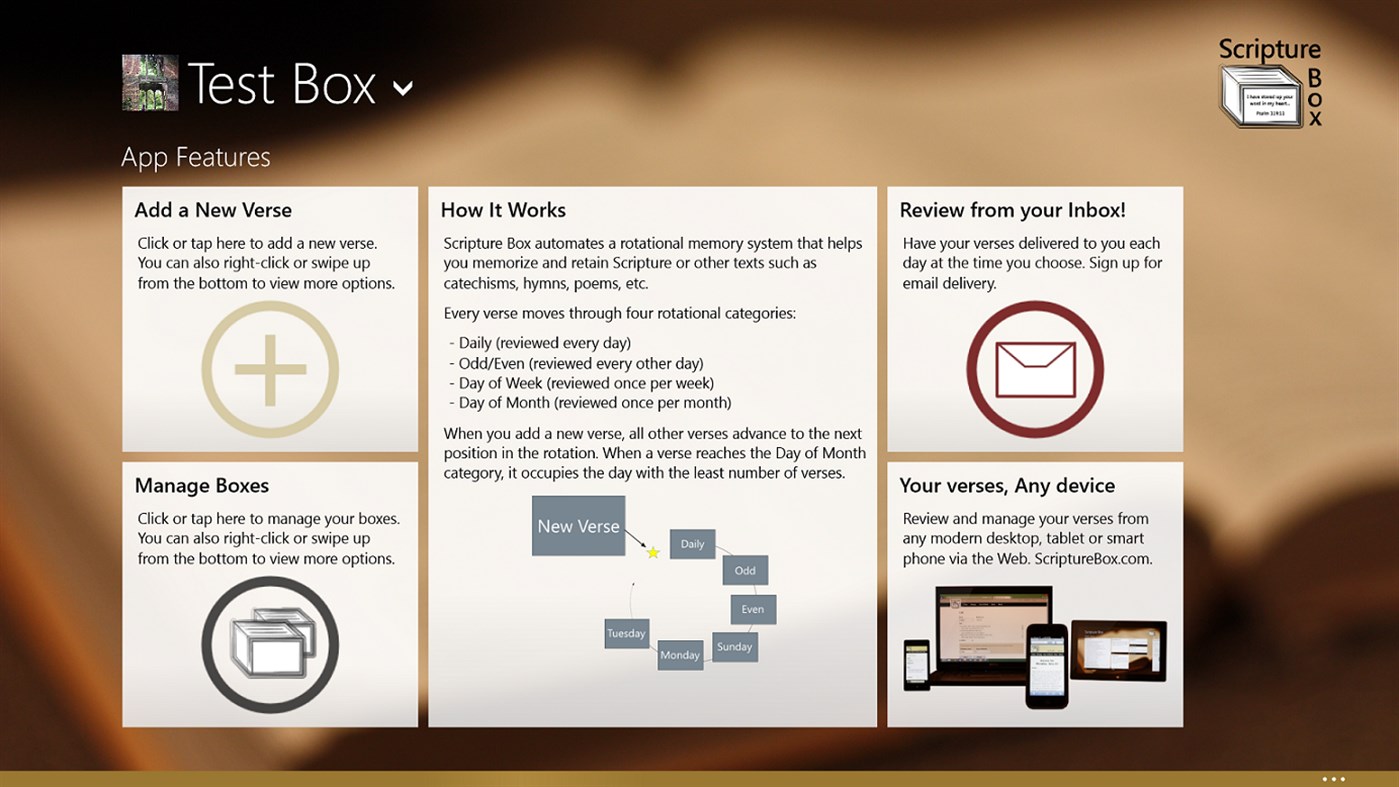 #1. Scripture Box (Windows) 由: Red Route Software LLC