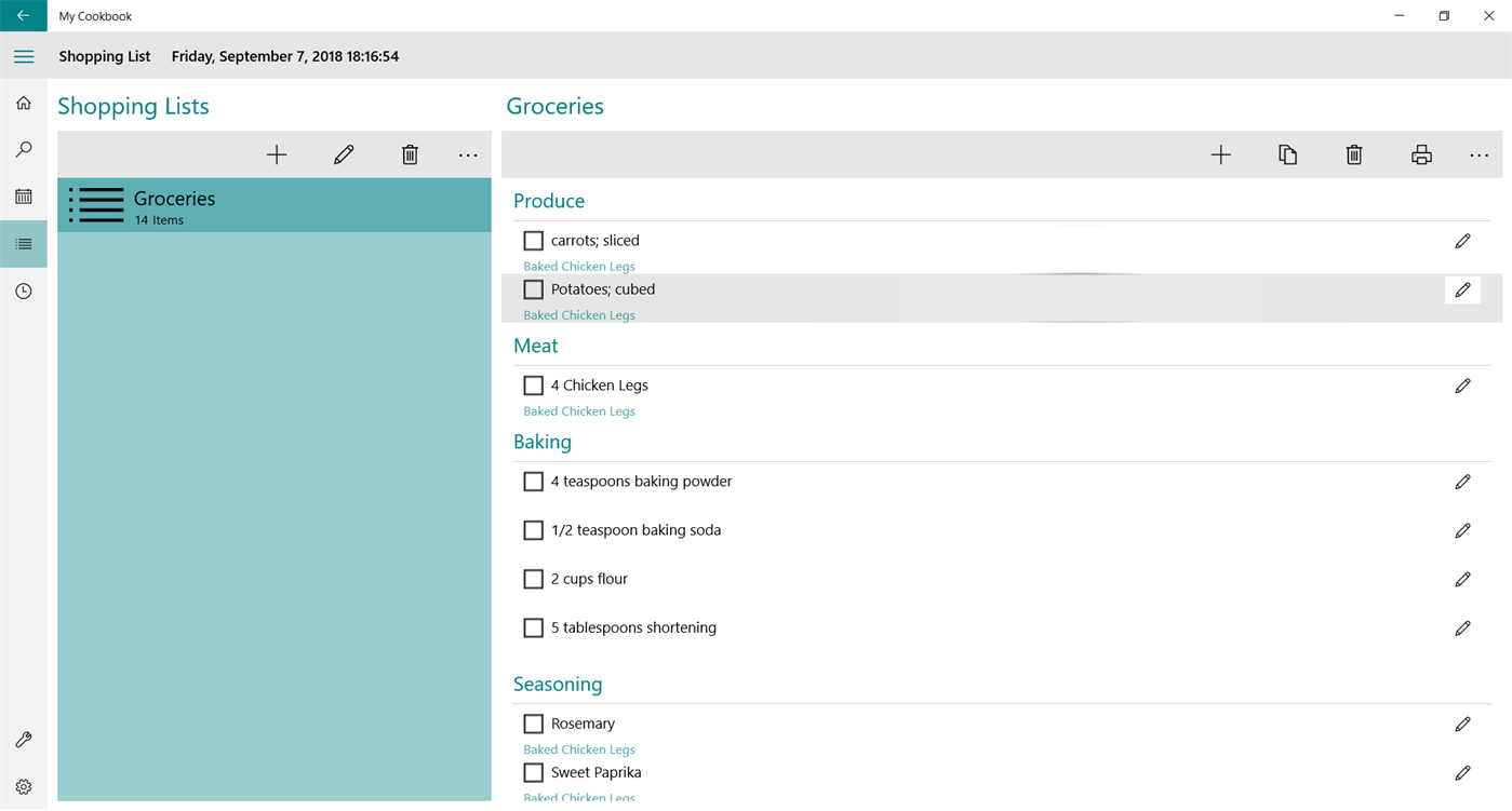 #6. My Cookbook (Windows) 由: Stembridge