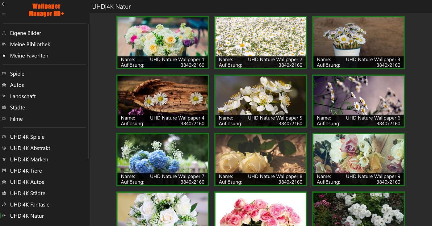 #3. Wallpaper Manager HD+ (Windows) By: GamesAndBeer