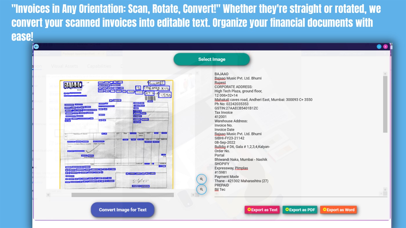 #6. AI Text Scanner : Images To Text Converter (Windows) By: finetuneapps