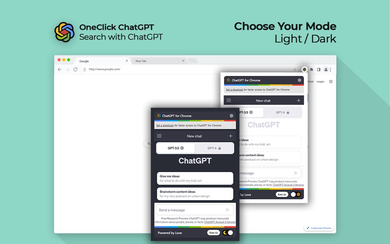 OneClick ChatGPT - ChatGPT for Better Searches