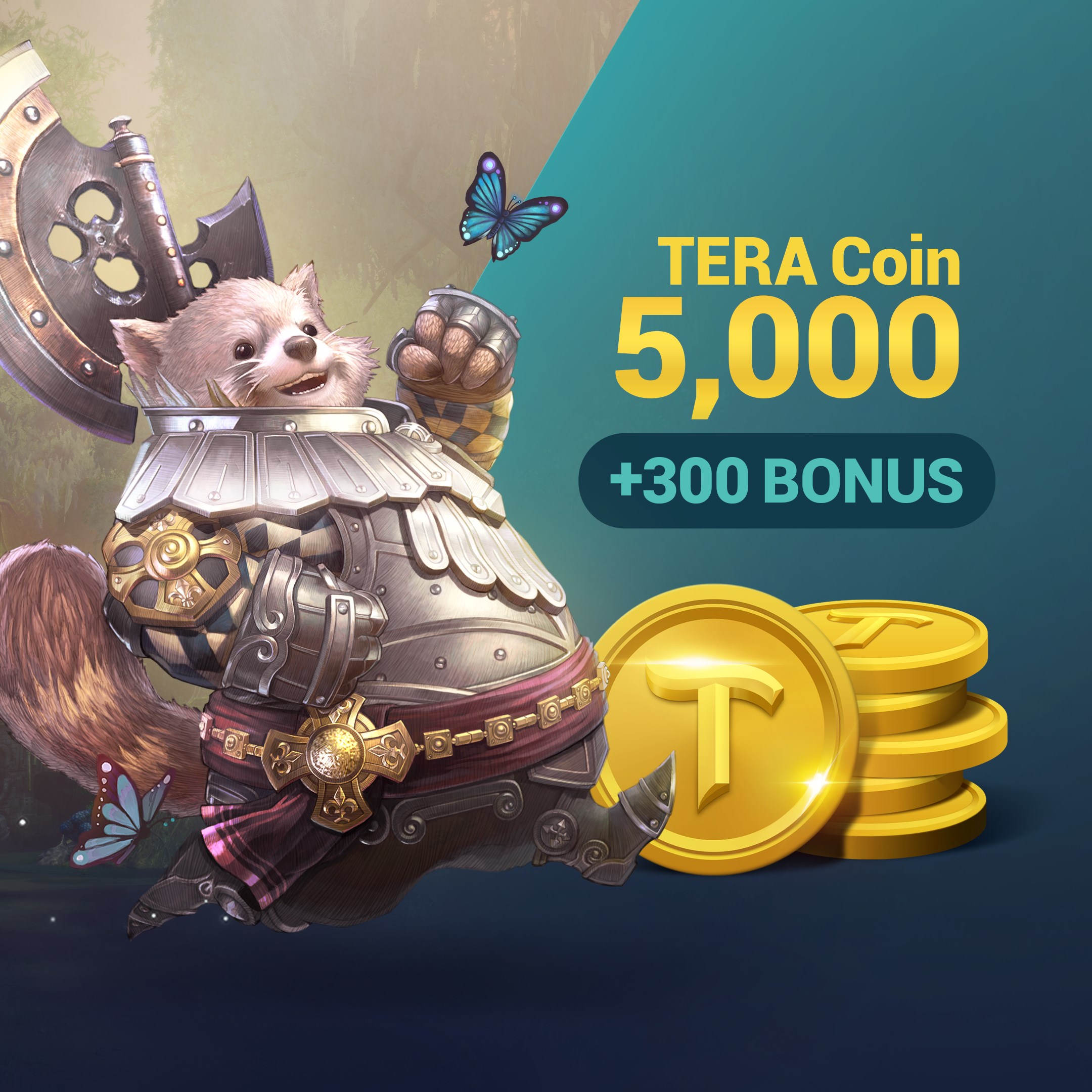 TERA Coin 5,000 (+300 BONUS)