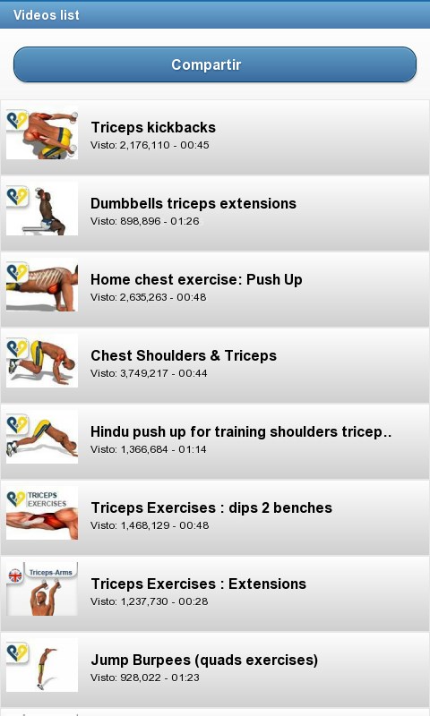 Screenshot 2 Gym routines windows