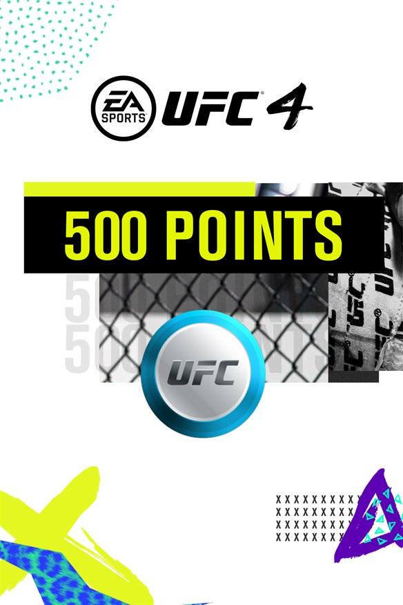 UFC 4 - 500 UFC POINTS Xbox Series X|S and Xbox One cover art