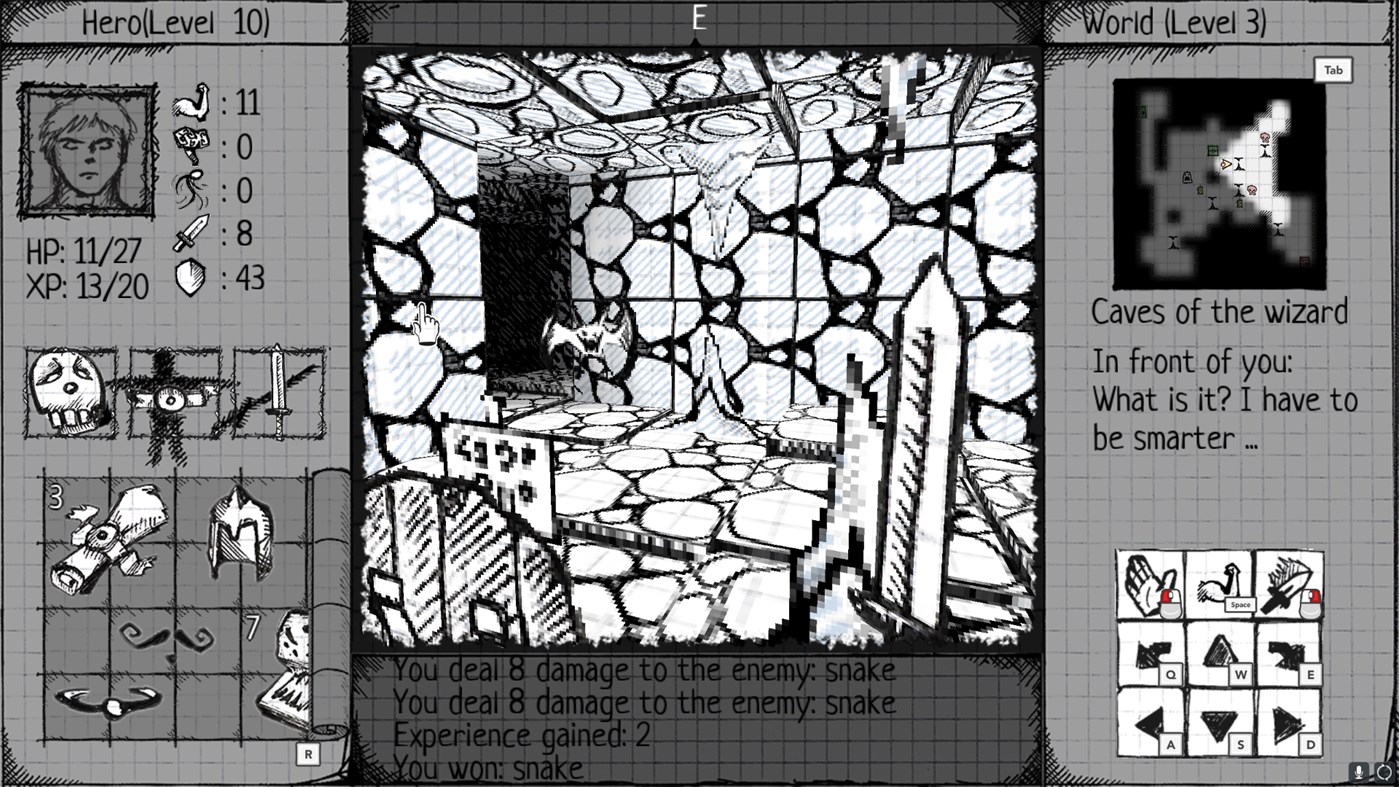 #5. Drawngeon: Dungeons of Ink and Paper (Windows) By: DarkDes Labs