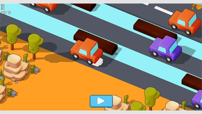 Funny chicken crossy road game!😂 #fyp #game #chicken #train #app
