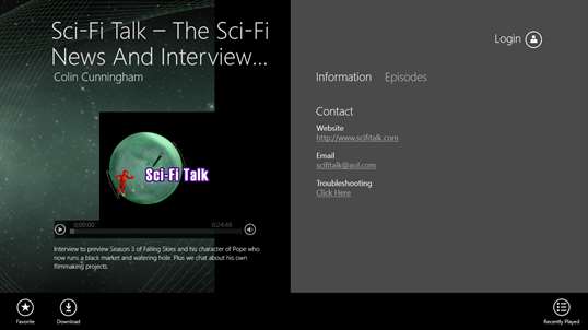 Sci-Fi Talk - The Sci-Fi News And Interview App screenshot 2