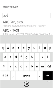Taxíky SK & CZ screenshot 8