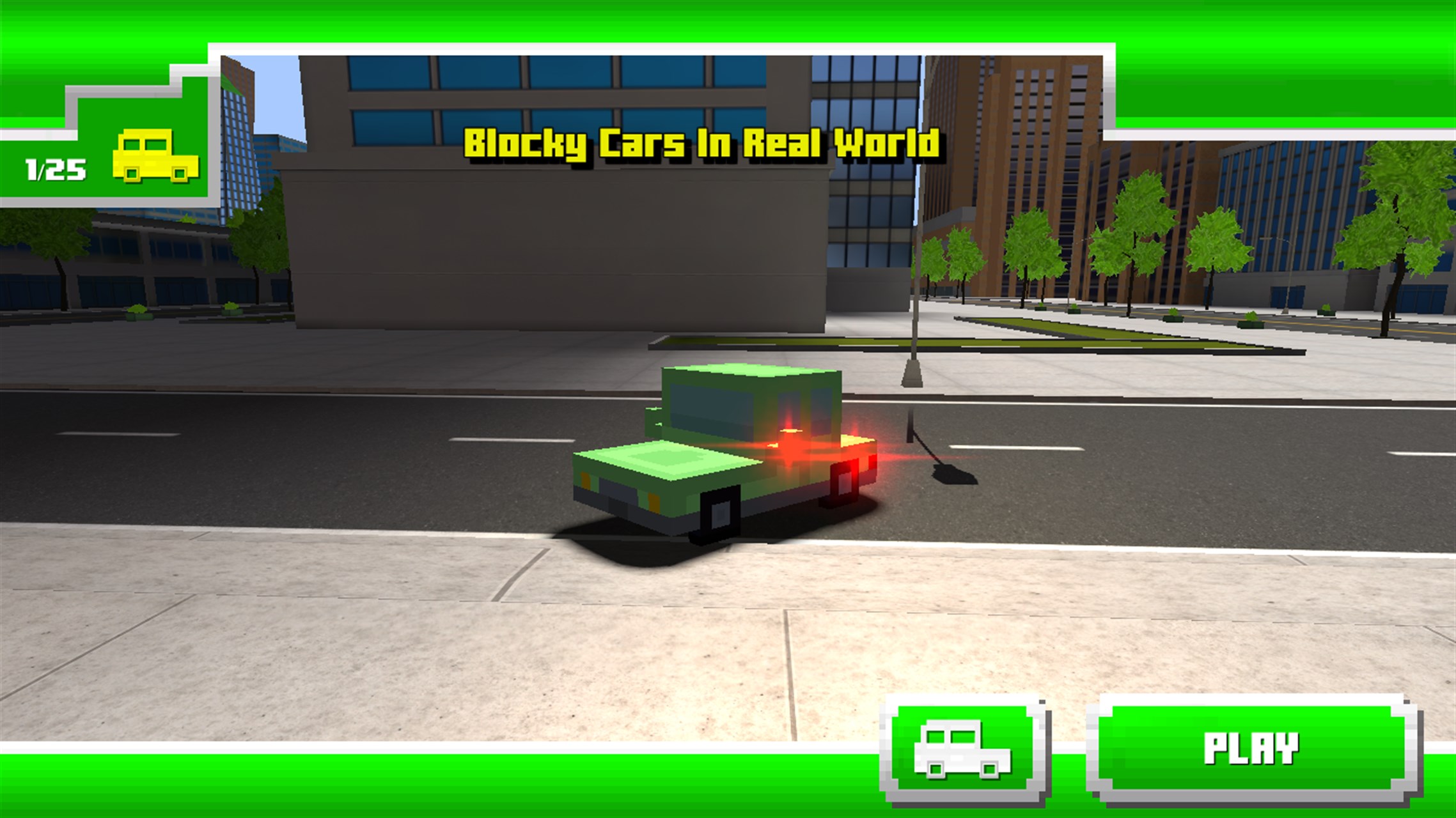 Blocky Cars In Real World - Microsoft Apps