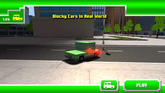Blocky Cars In Real World screenshot 1