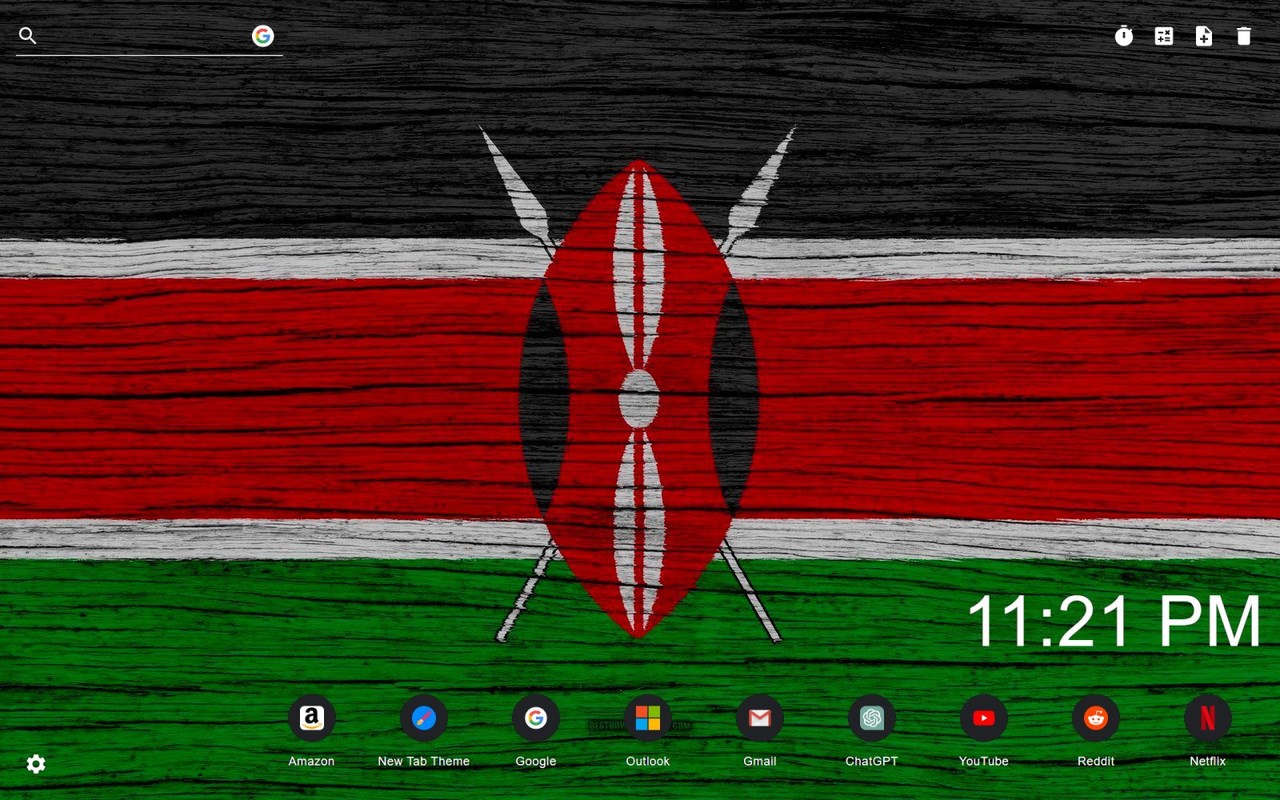 Kenya Flag Wallpaper New Tab