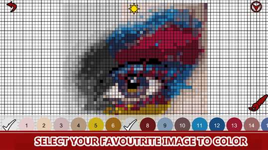 Fashion Color by Number: Pixel Art, Sandbox Coloring screenshot 3