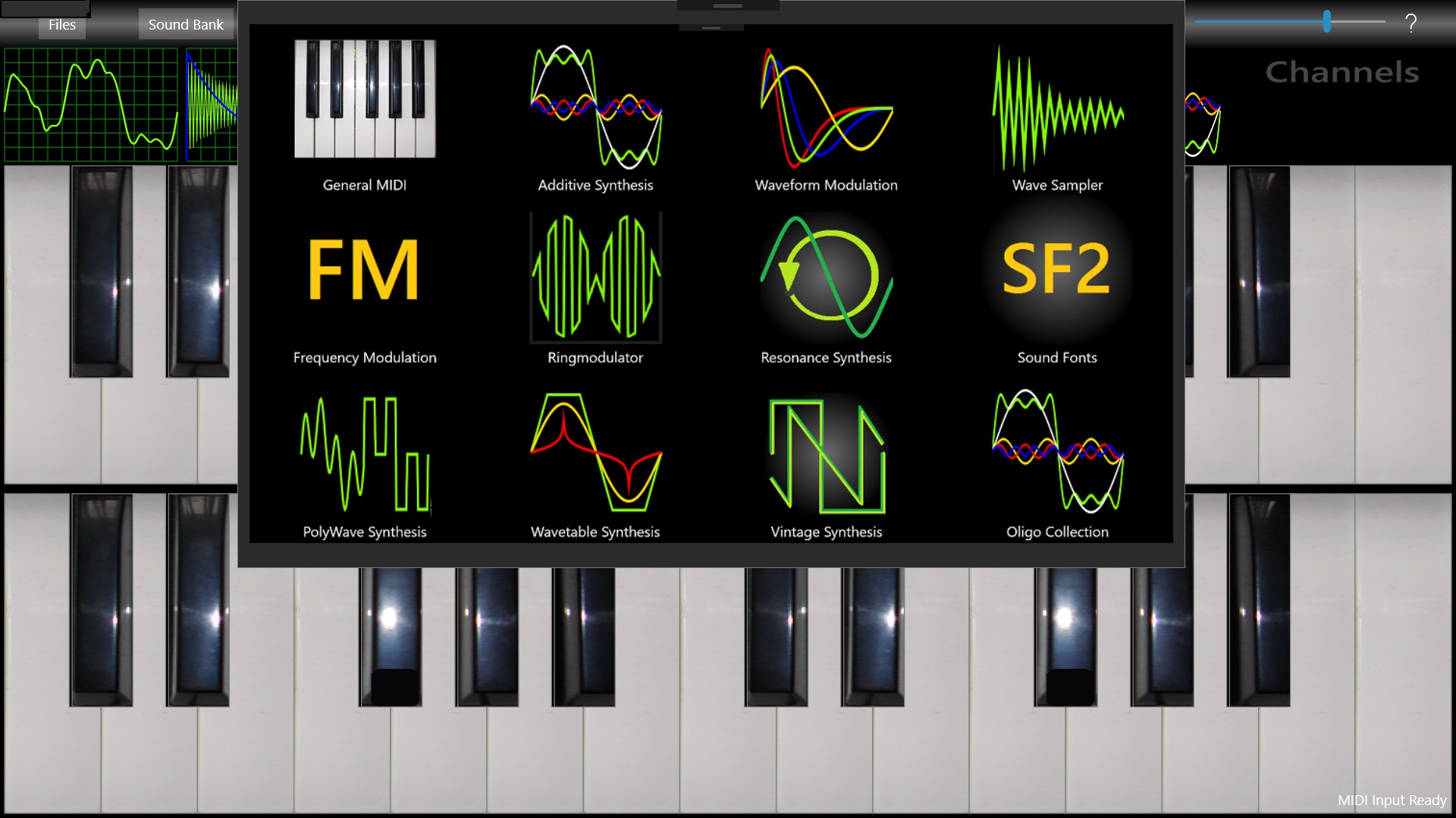 sound bank selection