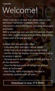 Calorie Tips screenshot 1