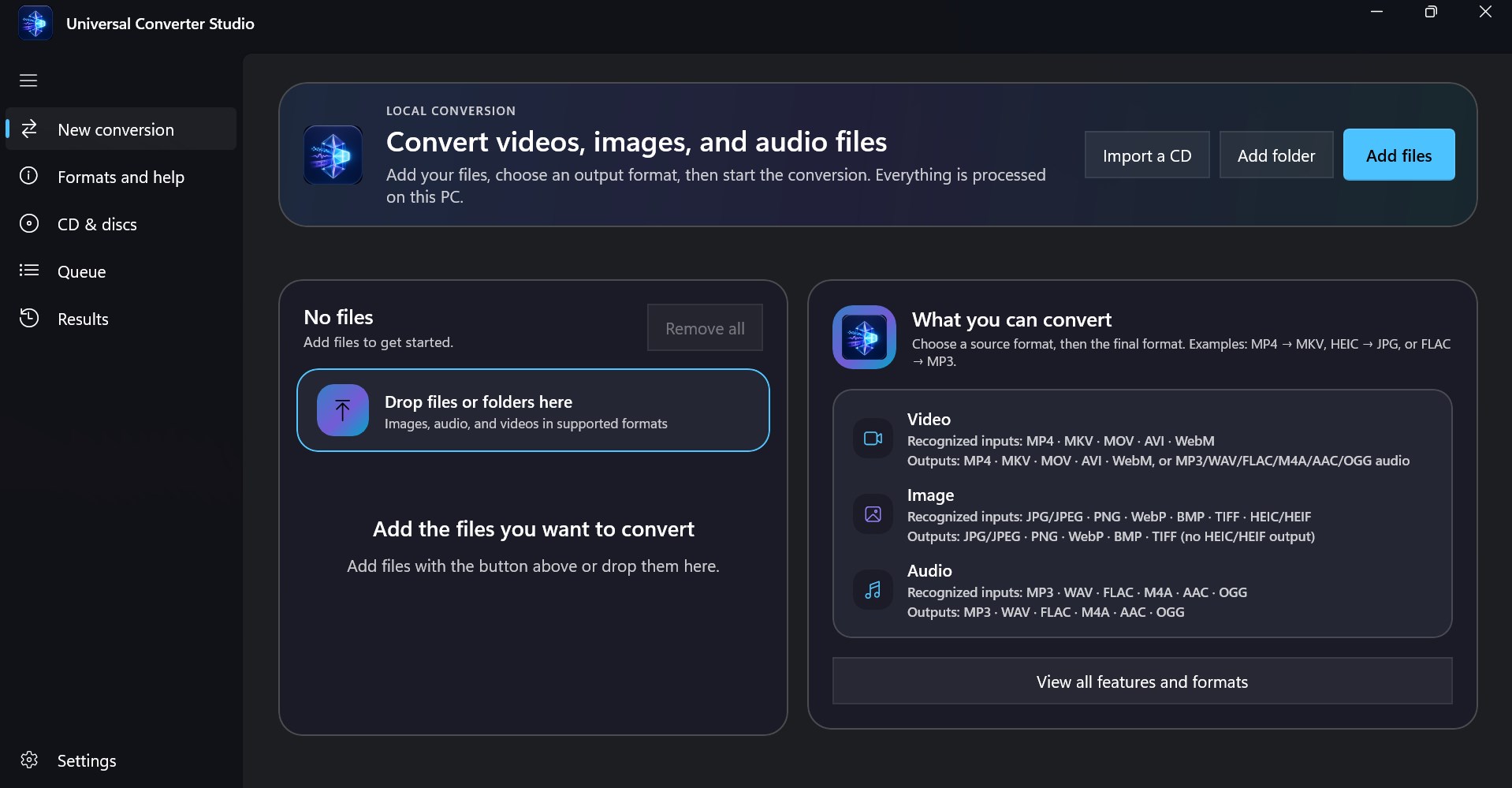 Universal Converter Studio screenshot