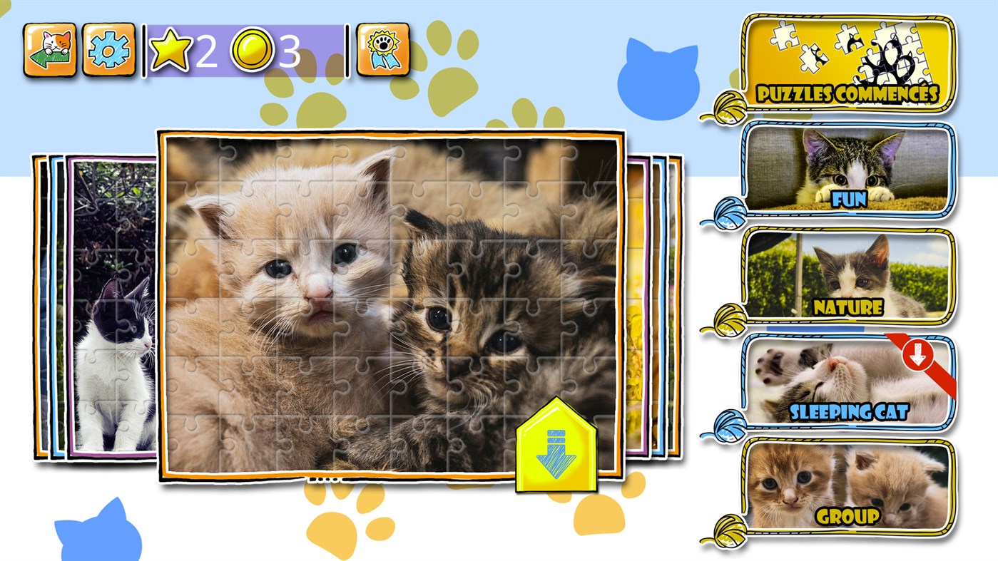 #2. Jigsaw Puzzle Cats and Kitten (Windows) By: Playtouch