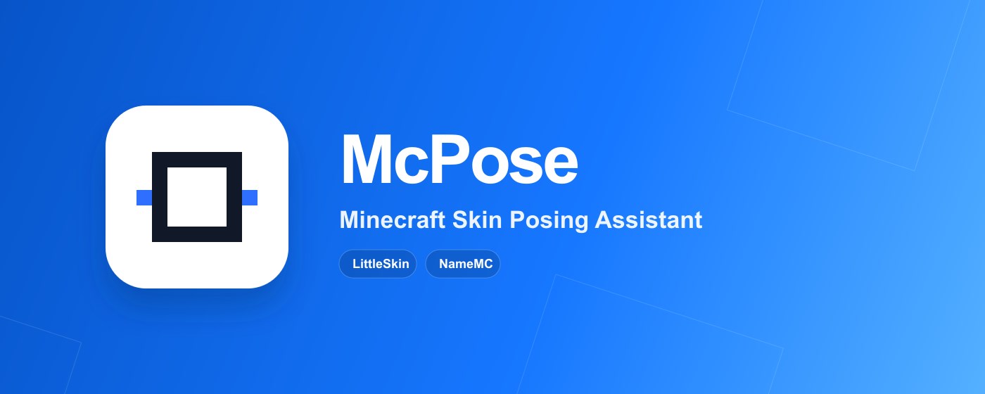 McPose - Minecraft Skin Posing Assistant