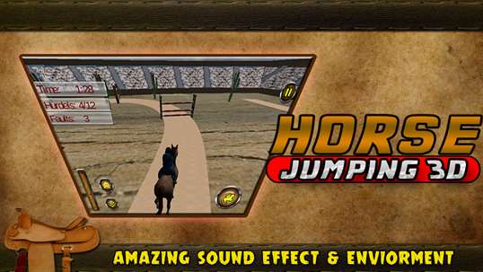 Horse jumping 3D screenshot 3