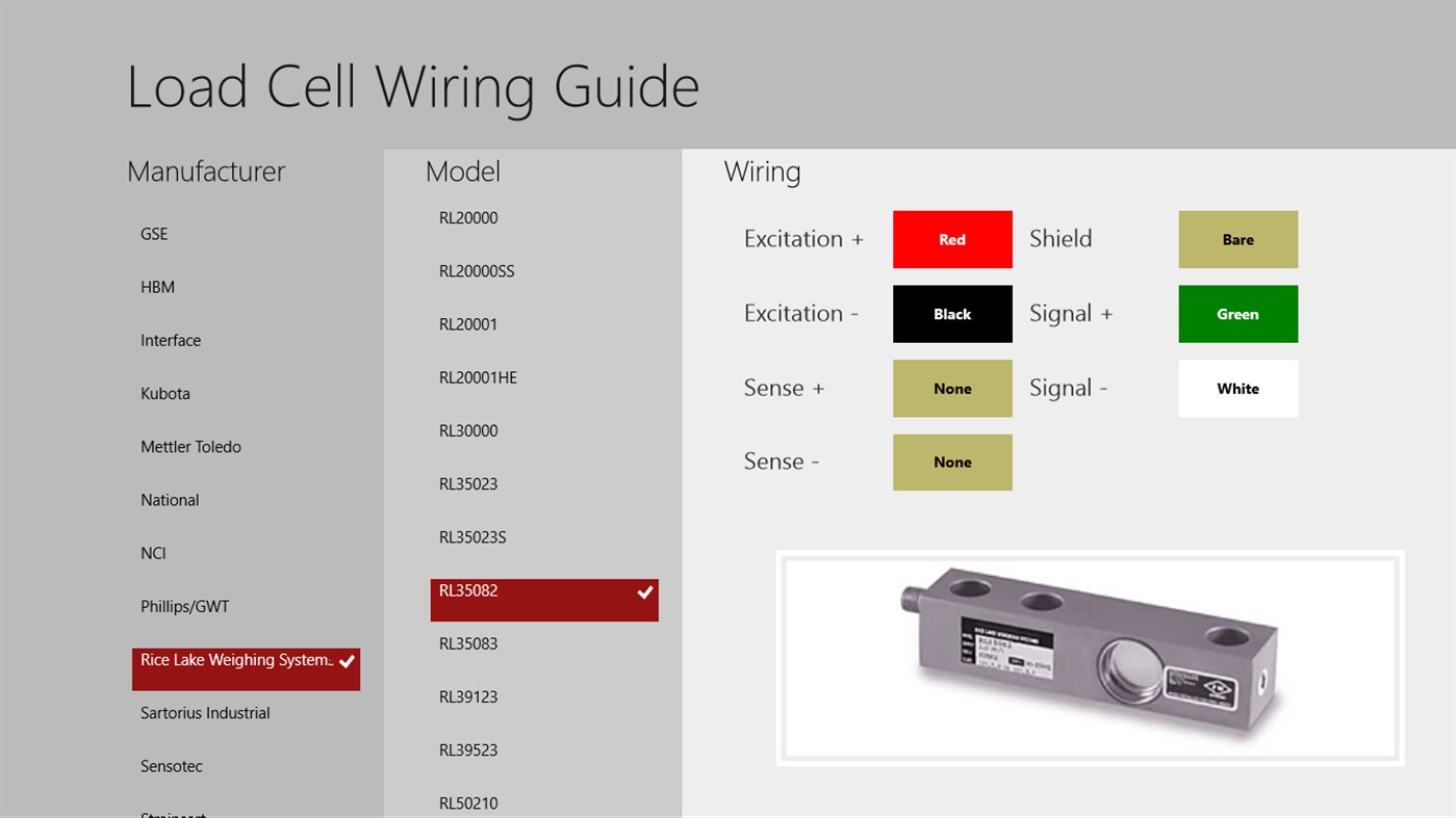 #1. Load Cell Wiring Guide (Windows) Av: Rice Lake Weighing Systems