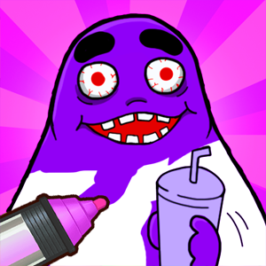 Grimace shake Coloring Game