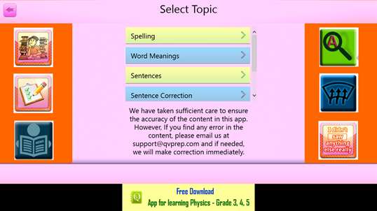 QVprep Lite Learn English Grade 4 screenshot 1