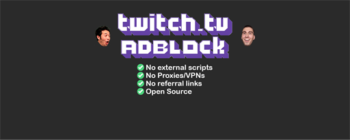 Twitch Adblock marquee promo image