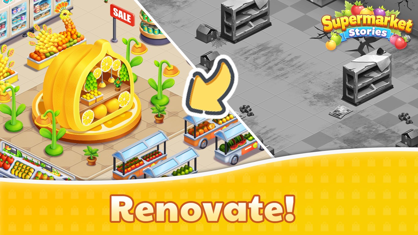 Supermarket Stories: Merge & Manage screenshot