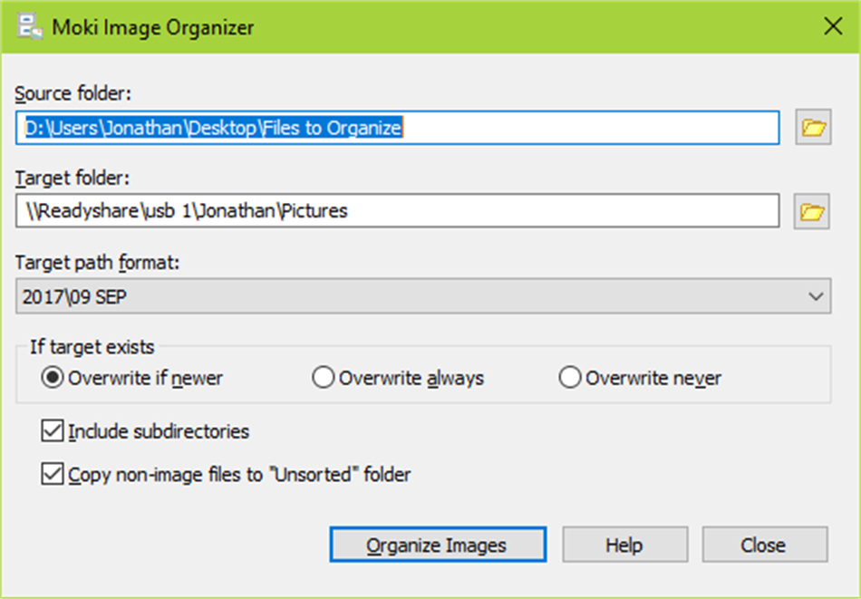 Moki Image Organizer (Windows) 由: SoftCircuits