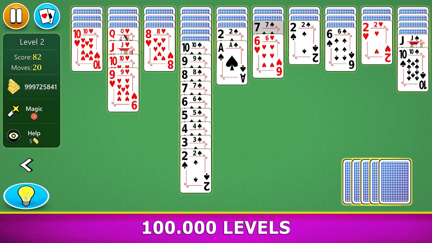 #5. Spider Solitaire Mobile (Windows) 由: G Soft Team