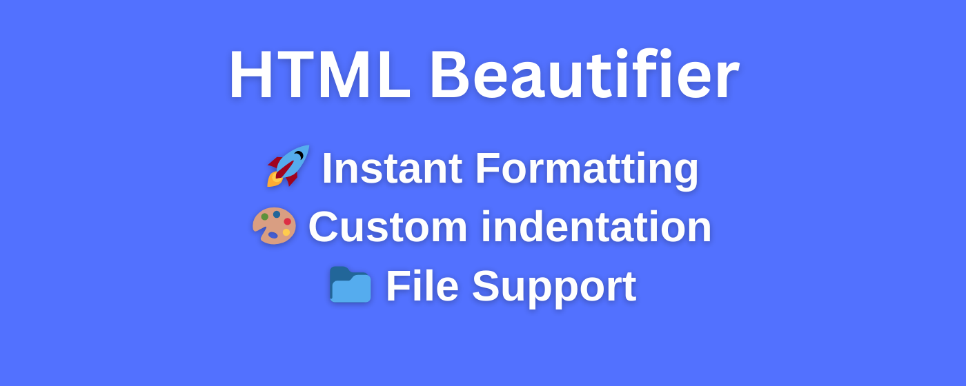 HTML Beautifier: Code Formatter & Minified HTML Cleaner