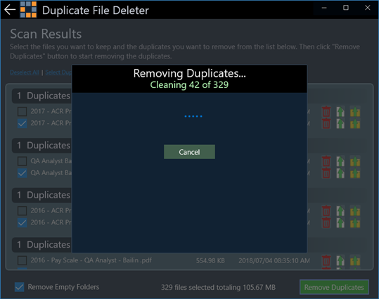Duplicate File Deleter screenshot 5