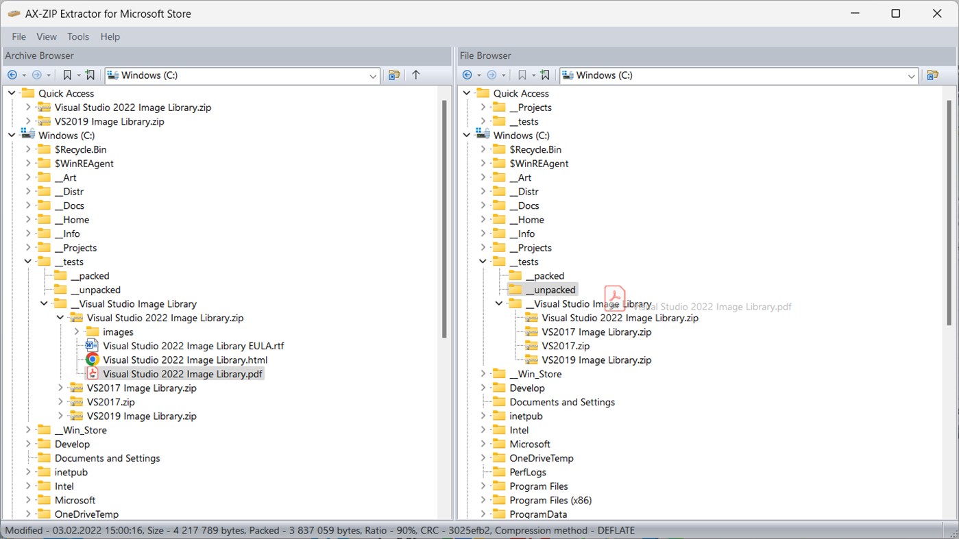 #4. AX-ZIP Extractor (Windows) 由: AX Systems
