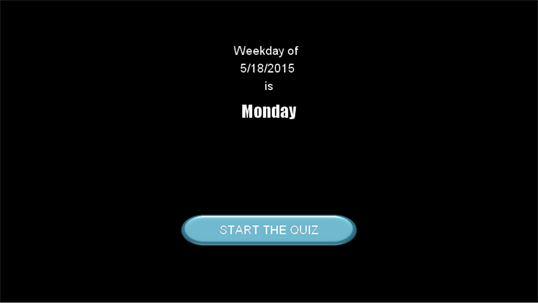 Weekday Quiz screenshot 2