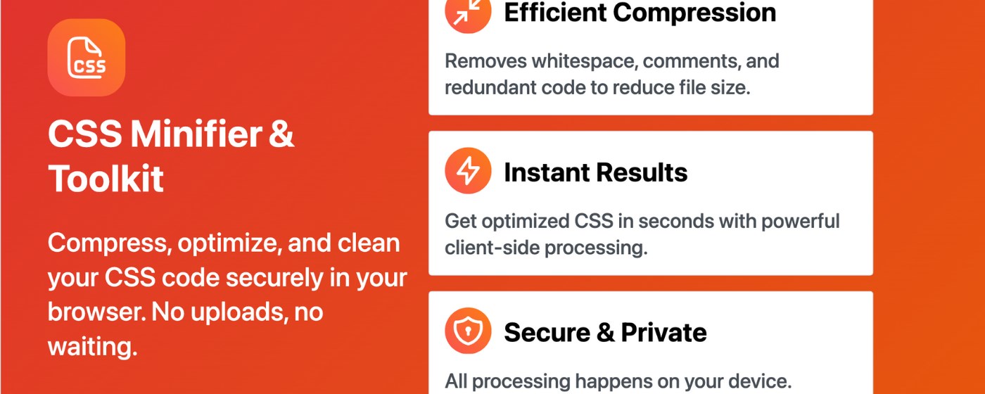 CSS Minifier & Optimizer