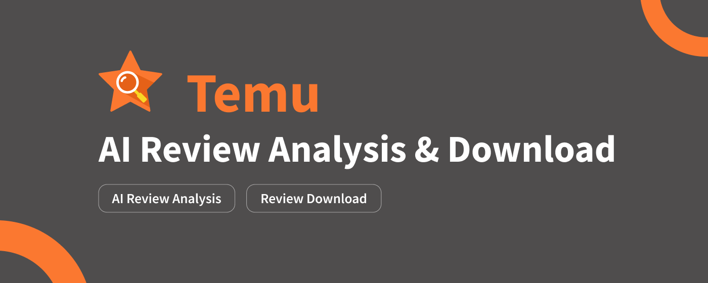 Temu™ AI Review Analysis & Download marquee promo image